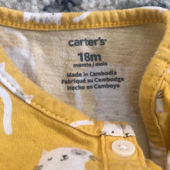 Two Carter’s Long-Sleeve Dresses w/ Diaper Covers - Picture 8 of 8